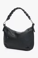 Torebki damskie - Czarna torebka damska typu shoulder bag z włoskiej skóry naturalnej Estro ER00113001 - miniaturka - grafika 1