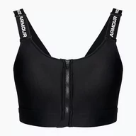 Bielizna sportowa damska - Biustonosz fitness Under Armour Infinity High Zip 2.0 black/white | WYSYŁKA W 24H | 30 DNI NA ZWROT - miniaturka - grafika 1