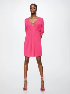 Sukienki - Mango Sukienka letnia Valentin 37001043 Różowy Regular Fit - grafika 1