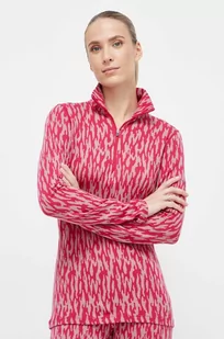 Icebreaker longsleeve funkcyjny Merino 260 Verte kolor różowy - Bielizna sportowa damska - miniaturka - grafika 1