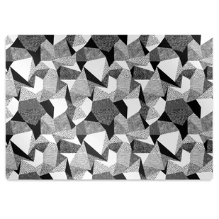 Mata pod krzesło do biura Bazgroły kształty 100x70 cm - Podnóżki, podpórki, podkładki - miniaturka - grafika 1