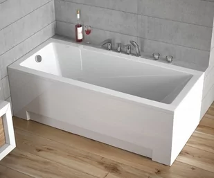 Besco Modern 130x70cm wanna prostokątna + obudowa + syfon (#WAM-130-MO/#OAM-130-MO/19975) - Wanny - miniaturka - grafika 7
