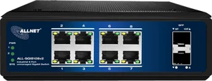 8+2P ALLNET ALL-SGI8108v2 przemysłowe - Huby USB - miniaturka - grafika 1