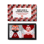 Skarpetki męskie - Skarpetki męskie kolorowe SOXO Król i Królowa-40–45 - miniaturka - grafika 1