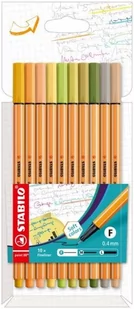 Cienkopisy STABILO point 88 etui kartonowe 10 szt., 8810-22-5 - Cienkopisy - miniaturka - grafika 1