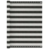 Parawany - vidaXL Parawan balkonowy z HDPE, 120x600 cm, antracytowo-biały vidaXL - miniaturka - grafika 1