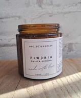 Świece - Świeca Sojowa Zapachowa Piwonia 120ml 27h Drewniany Knot - miniaturka - grafika 1