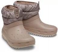 Śniegowce damskie - Śniegowce Buty Zimowe Ocieplane Damskie Crocs 36,5 - miniaturka - grafika 1