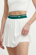 Spódnice - Reebok Classic spódnica sportowa Retro Court kolor beżowy mini rozkloszowana 100075523 - miniaturka - grafika 1
