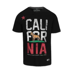 Pit Bull T-shirt Koszulka Męska California Black - Koszulki sportowe męskie - miniaturka - grafika 1