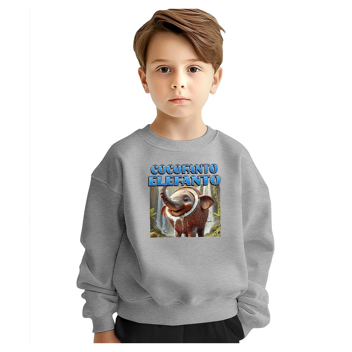 BLUZA DZIECIĘCA BRAINROT COCOFANTO ELEFANTO 146-152 DLA CHŁOPCA DZIEWCZYNKI