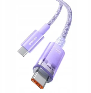 BASEUS kabel Typ C do Typ C PD 6A 100W Explorer P10319703511-01 / CB000043 1 m fioletowy - Kable USB - miniaturka - grafika 1