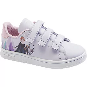 Buty dla dziewczynek - liliowe sneakersy dziewczęce adidas ADVANTAGE Frozen - grafika 1