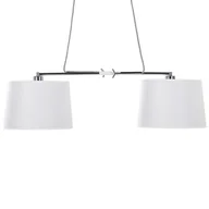 Lampy sufitowe - Beliani Lampa wisząca Lampa wisząca 2-punktowa biała FUCINO 70926 - miniaturka - grafika 1