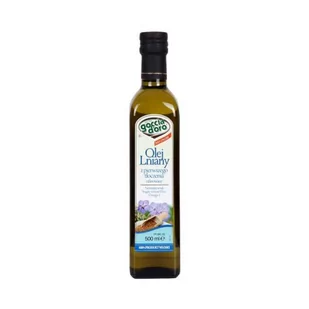 Rolnik OLEJ LNIANY 500 ML GOCCIA DORO 49331366 - Warzywa w marynacie - miniaturka - grafika 1