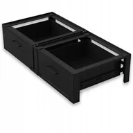 Akcesoria i części do pralek i suszarek - Podstawa pod pralkę i suszarkę podest szuflady metal czarny - miniaturka - grafika 1