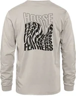 Koszulki męskie - t-shirt HORSEFEATHERS DISTORT LS T-SHIRT Cement - miniaturka - grafika 1