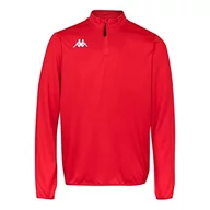 Bluzy męskie - Kappa Kappa Męska bluza Tavole czerwony czerwony l 304TTK0 - miniaturka - grafika 1