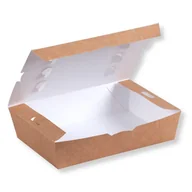 Opakowania gastronomiczne - Pudełko na kurczaka 200x140x50mm kraft 100 szt - miniaturka - grafika 1