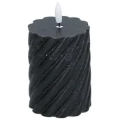 Świece - Świeca dekoracyjna ARTI CASA Led 75 x 100 mm Czarny - miniaturka - grafika 1