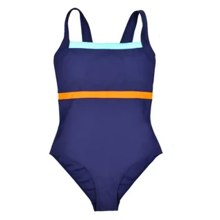 Stroje kąpielowe - Soaked Damski kostium kąpielowy Essential niebieski rozmiar 22, NIEBIESKI - grafika 1