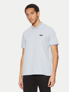 Calvin Klein Polo K10K114141 Niebieski Regular Fit - Koszulki męskie - miniaturka - grafika 1