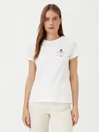Koszulki i topy damskie - Vero Moda T-Shirt Viva 10322077 Biały Regular Fit - miniaturka - grafika 1