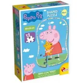 Puzzle - Lisciani Giochi lisciani giochi Puzzle 12el kształtowe Świnka Peppa z misiem 68326 - miniaturka - grafika 1