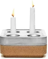 Świeczniki - Świecznik Stumpastaken Fyran aluminium z podstawką - miniaturka - grafika 1