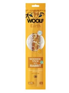 WOOLF Woolf Earth Noohide Stick Rabbit Przysmak Dla Psa Królik Rozmiar XL 85 g - Przysmaki dla psów - miniaturka - grafika 1