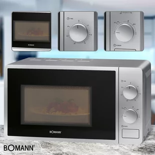 Kuchenka mikrofalowa Bomann MWG 6014 CB Srebrna - Kuchenki mikrofalowe - miniaturka - grafika 3