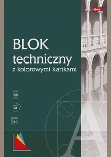 Blok techniczny A4 10K kolorowe kartki Unipap PAKIET 10 sztuk - Szkolne artykuły papiernicze - miniaturka - grafika 1