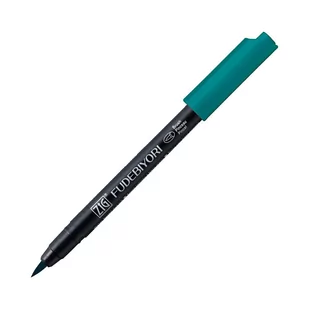 Pisak pędzelkowy Kuretake Fudebiyori persian green 033 - Kredki, ołówki, pastele i pisaki - miniaturka - grafika 1