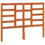 Inne meble do sypialni - vidaXL Wezgłowie do łóżka, woskowy brąz, 135 cm, lite drewno sosnowe - miniaturka - grafika 1