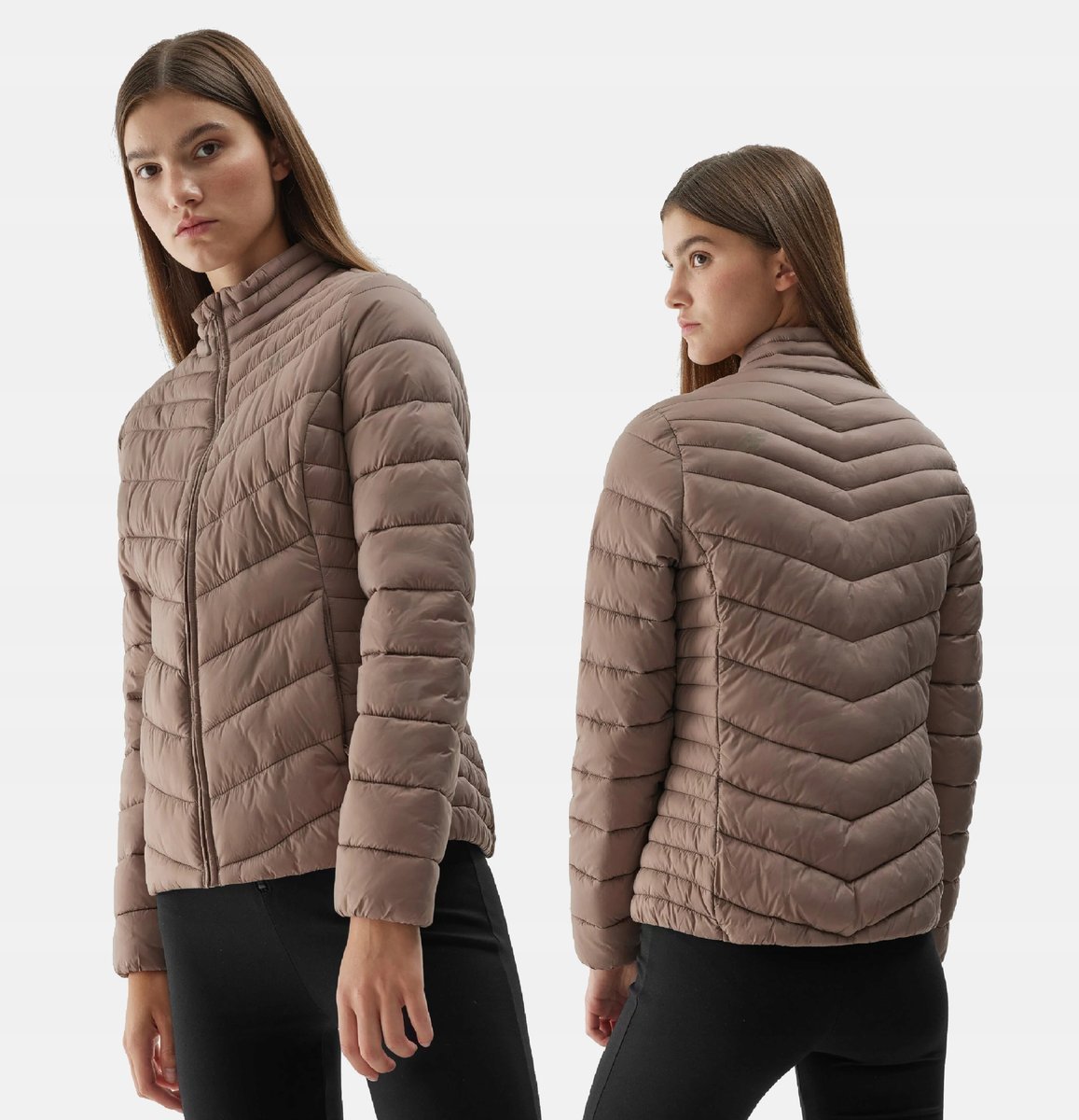4F Kurtka Damska Pikowana Puchowa Przejściowa