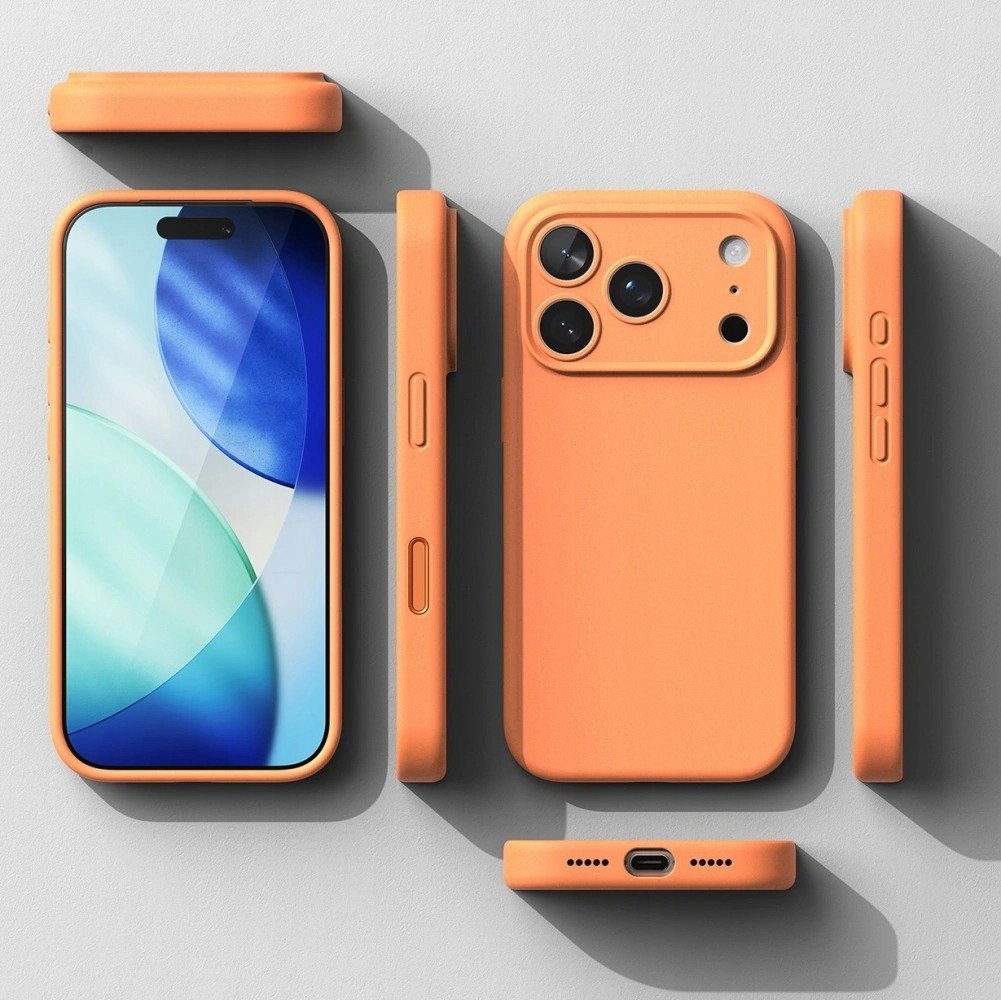 Etui Ringke Silicone Magnetic MagSafe do Apple iPhone 17 Pro Tangerine