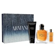 Zestawy perfum męskich - Armani Emporio Armani Stronger With You, zestaw prezentowy dla mężczyzny z wodą toaletową i żelem pod prysznic Zestawy perfum 1 ct Męskie - miniaturka - grafika 1
