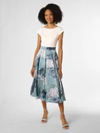 Sukienki - Swing - Damska sukienka wieczorowa, niebieski|biały|wielokolorowy - miniaturka - grafika 1