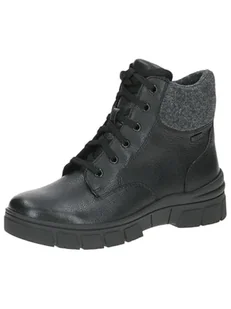 Caprice Damskie ciepłe buty 9-26215-43, modne kozaki, Black Nappa, 37 EU, Czarna papka, 37 EU - Kozaki damskie - miniaturka - grafika 1