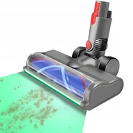 Filtry do odkurzaczy - ROLKA DO ODKURZACZA DYSON V7-V15 NAKŁADKĄ MOPUJĄCĄ FILTR ZIELONA DIODA LED - miniaturka - grafika 1