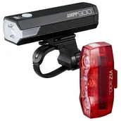 Lampki rowerowe - Zestaw lampek rowerowych CATEYE AMPP 900 HL-EL089RC + TL-LD810 VIZ300 - miniaturka - grafika 1