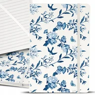 Notesy i bloczki - Notes Notatnik Bujo A5 Biały BOTANIC KWIATY Wzory - miniaturka - grafika 1
