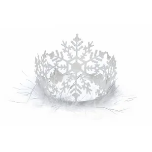 Tiara śnieżynki 12 cm - Ozdoby bożonarodzeniowe - miniaturka - grafika 1