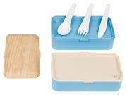 Pojemniki kuchenne - ERNESTO ERNESTO Pudełko na lunch, 10 elementów (Niebieski) - miniaturka - grafika 1
