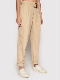 Ralph Lauren Polo Spodnie materiałowe 211752936006 Beżowy Regular Fit - Spodnie damskie - miniaturka - grafika 1