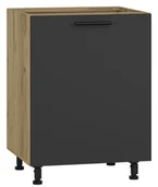 Szafki kuchenne - Nowoczesna szafka kuchenna dąb craft + antracyt P6-A86 - miniaturka - grafika 1