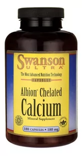 Swanson, Albion chelat wapnia 180mg, 180 kapsułek - Witaminy i minerały - miniaturka - grafika 1