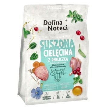 DOLINA NOTECI karma dla psów małych ras SUSZONA CIELĘCINA Z PIERLICZKĄ 3KG