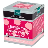 Herbata - Dilmah Herbata czarna Rose with French Vanilla 20 torebek - miniaturka - grafika 1