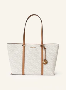 Michael Kors Torba Shopper Temple Large weiss - Torebki damskie - miniaturka - grafika 1